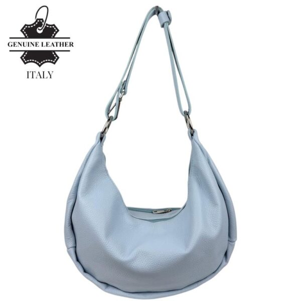 Bolso de Hombro en Piel Italiana con Diseño Medialuna, Bolsillo Trasero y Gran Capacidad Mujer - Imagen 12