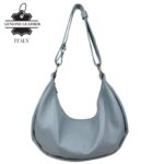 Bolso de Hombro en Piel Italiana con Diseño Medialuna, Bolsillo Trasero y Gran Capacidad Mujer - Imagen 8
