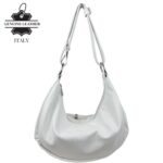 Bolso de Hombro en Piel Italiana con Diseño Medialuna, Bolsillo Trasero y Gran Capacidad Mujer - Imagen 7