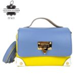 Bolso de Mano Multicolor en Piel Italiana con Tachuelas y Diseño Exclusivo para Mujer - Imagen 13