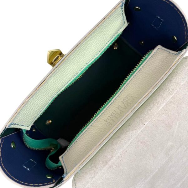 Bolso de Mano Multicolor en Piel Italiana con Tachuelas y Diseño Exclusivo para Mujer - Imagen 21