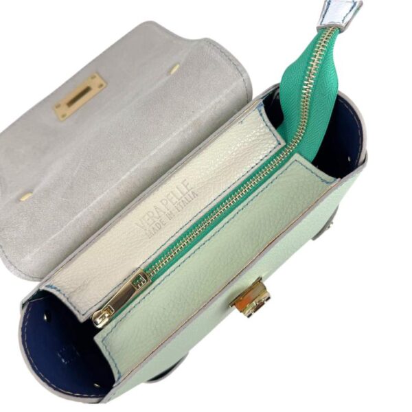 Bolso de Mano Multicolor en Piel Italiana con Tachuelas y Diseño Exclusivo para Mujer - Imagen 20