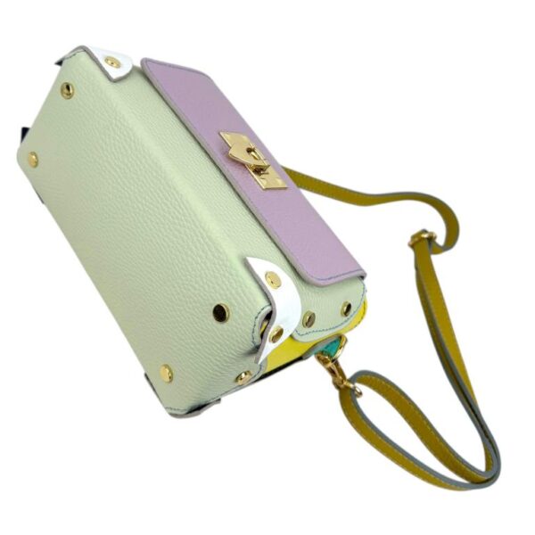 Bolso de Mano Multicolor en Piel Italiana con Tachuelas y Diseño Exclusivo para Mujer - Imagen 18