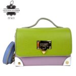 Bolso de Mano Multicolor en Piel Italiana con Tachuelas y Diseño Exclusivo para Mujer - Imagen 8