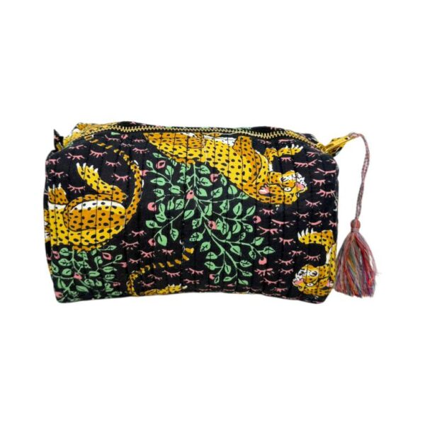 Amplio Neceser Acolchado, Artesanal y Único de Algodón para Mujer - Imagen 5