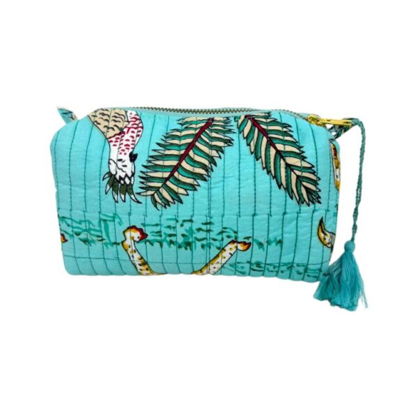 Amplio Neceser Acolchado, Artesanal y Único de Algodón para Mujer - Imagen 8