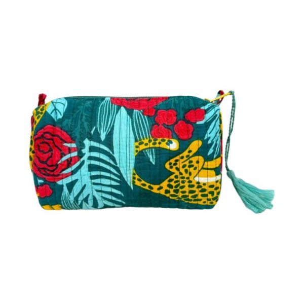 Amplio Neceser Acolchado, Artesanal y Único de Algodón para Mujer - Imagen 9