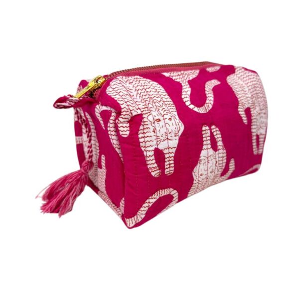 Amplio Neceser Acolchado, Artesanal y Único de Algodón para Mujer - Imagen 10