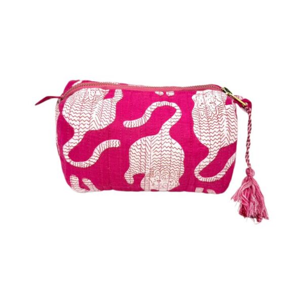 Amplio Neceser Acolchado, Artesanal y Único de Algodón para Mujer - Imagen 13