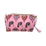 Amplio Neceser Acolchado, Artesanal y Único de Algodón para Mujer - Imagen 3