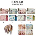 Monedero Compacto y Sintético de Mujer con Muñeca Sweet Candy y 3 Compartimentos Internos