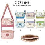 Bolso Bandolera Sintético de Mujer con Muñeca Sweet Candy y 2 Compartimentos Principales