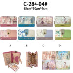 Cartera Sintética de Mujer con Muñeca Sweet Candy, Caja, Mini Solapa y Tarjetero Extraíble