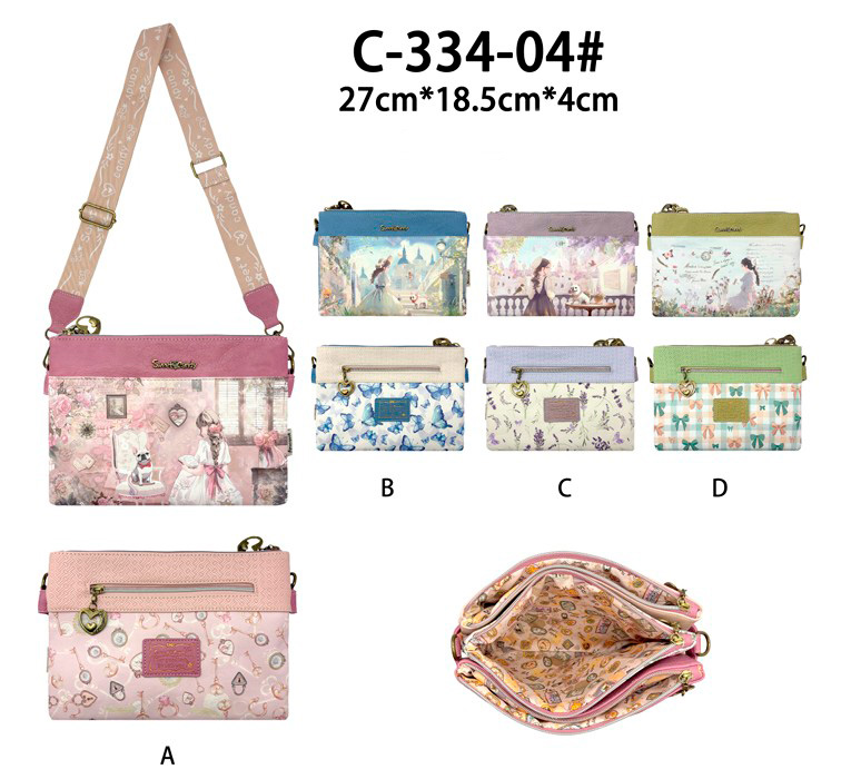 CGC334-04-All Bolso Bandolera Sintético con Muñeca Sweet Candy, Bolsillo Trasero y 3 Compartimentos para Mujer - Imagen 1