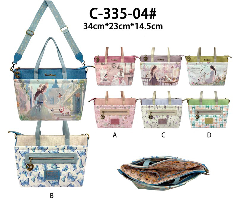 CGC335-04-All Bolso de Mano Sintético con Muñeca Sweet Candy, Bolsillos Exteriores y Tira Bandolera para Mujer - Imagen 1