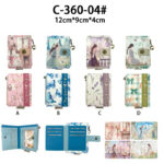 Monedero-Tarjetero Sintético con Diseño de Muñeca Sweet Candy, Caja y Cremallera Mujer