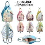 Mochila Sintética Antirrobo Mujer con Muñeca Sweet Candy, Correas con Cremallera y Bolsillos Exteriores