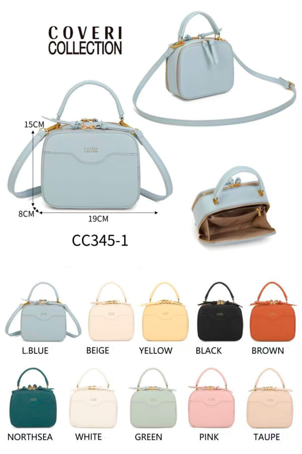 Bolso de Mano Cuadrado Sintético Coveri Collection con 2 Bolsillos con Cremalleras Enterizas Mujer - Imagen 2