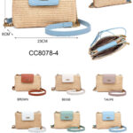 Bolso Bandolera Sintético Bicolor Coveri Collection con 2 Cremalleras y Mini Solapa para Mujer