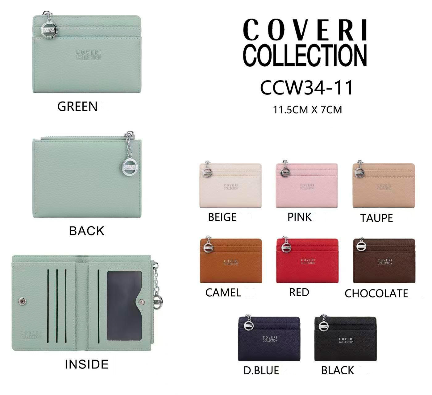 CGCCW34-11-All Monedero-Tarjetero Sintético Coveri Collection Con Compartimentos Frontales para Mujer - Imagen 1