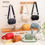 Bolsito Bandolera Sintético Maxfly con Solapa Frontal, Bolsillo Trasero y 2 Cremalleras para Mujer