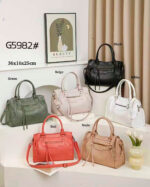 Bolso de Mano Sintético Grande con Bolsillos Exteriores y Cremalleras Originales para Mujer - Imagen 2