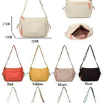 Bolso de Hombro en Nylon con Compartimentos Laterales de Cuerdas y Cremalleras de Colores Mujer