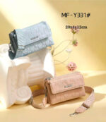 Bolso Bandolera Sintético Maxfly de Mujer con Mini Solapa de Botón Frontal y 3 Compartimentos