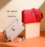 Bolso Bandolera Sintético con Mini Solapa Frontal y 3 Compartimentos Internos para Mujer