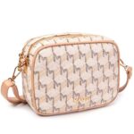 Bolso Bandolera Sintético Maxfly con Bolsillo Trasero y 2 Compartimentos con Cremallera para Mujer