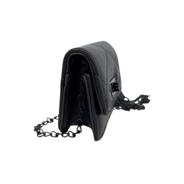 Bolsito Bandolera Compacto Sintético de Mujer con Solapa de Giro y Asa de Cadena - Imagen 3