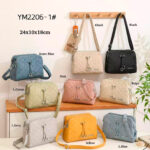 Bolso Bandolera Sintético de Maxfly con 3 Bolsillos Principales y Frontal Decorativo de Mujer