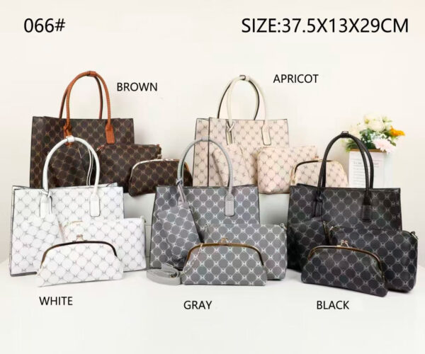 Bolso Shopper Sintético + Bolso Bandolera + Bolsito Tipo Clutch + Cartera para Mujer - Imagen 2