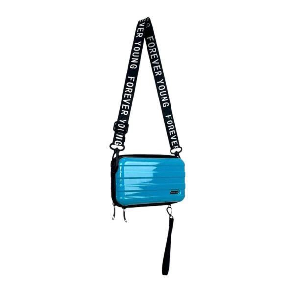 Bolsito Bandolera Sintético y Compacto con 2 Cremalleras y Diseño de Maleta - Imagen 2