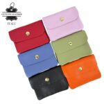 Monedero Compacto de Mujer en Piel Italiana con 3 compartimentos - Imagen 2