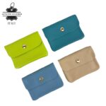 Monedero Compacto de Mujer en Piel Italiana con 3 compartimentos - Imagen 3