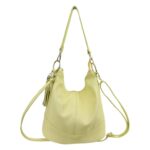 Bolso de Hombro en Piel con Bolsillo Trasero, Enganche Dorado y Asa Larga Mujer - Imagen 14