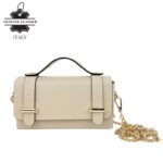 Bolsito de Mano Compacto en Piel con Tachuelas Decorativas y Solapa de 2 Botones para Mujer - Imagen 11