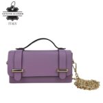 Bolsito de Mano Compacto en Piel con Tachuelas Decorativas y Solapa de 2 Botones para Mujer - Imagen 14