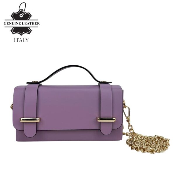 Bolsito de Mano Compacto en Piel con Tachuelas Decorativas y Solapa de 2 Botones para Mujer - Imagen 14