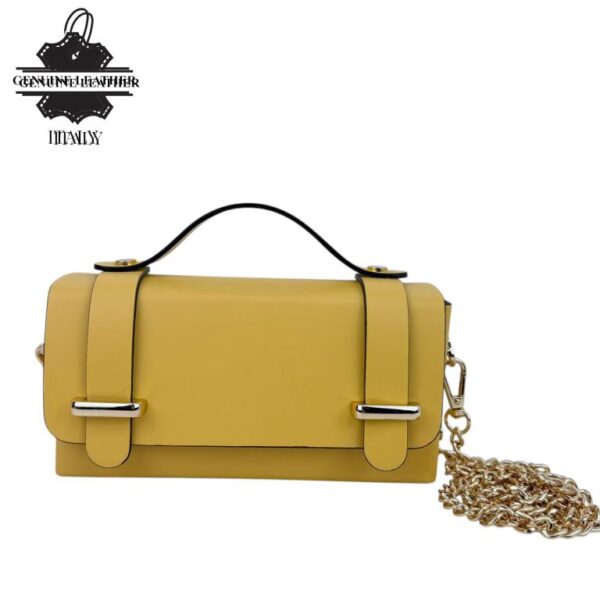 Bolsito de Mano Compacto en Piel con Tachuelas Decorativas y Solapa de 2 Botones para Mujer - Imagen 15