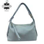 Bolso de Hombro en Piel Italiana para Mujer con Asa Ajustable tipo Cinturón y Multiforma - Imagen 9