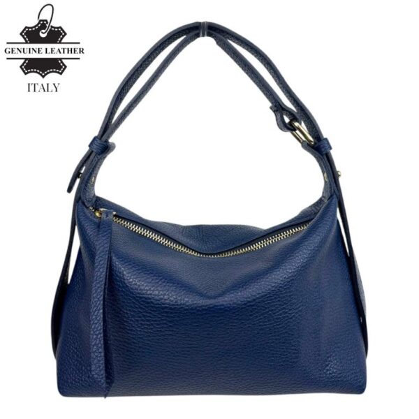 Bolso de Hombro en Piel Italiana para Mujer con Asa Ajustable tipo Cinturón y Multiforma - Imagen 10