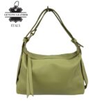 Bolso de Hombro en Piel Italiana para Mujer con Asa Ajustable tipo Cinturón y Multiforma - Imagen 11