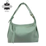 Bolso de Hombro en Piel Italiana para Mujer con Asa Ajustable tipo Cinturón y Multiforma - Imagen 2