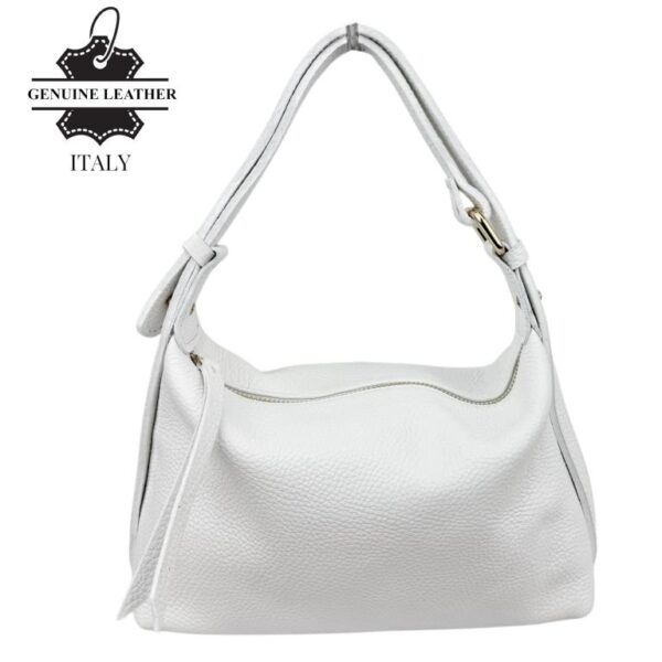 Bolso de Hombro en Piel Italiana para Mujer con Asa Ajustable tipo Cinturón y Multiforma - Imagen 5