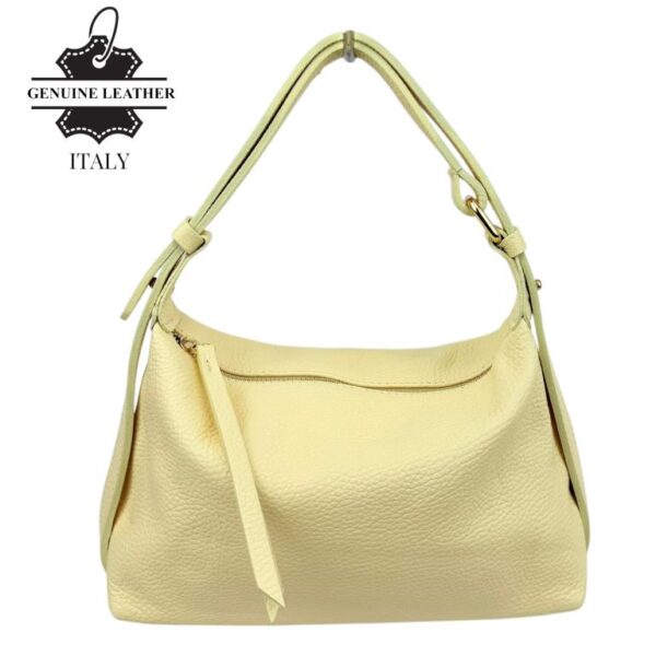 Bolso de Hombro en Piel Italiana para Mujer con Asa Ajustable tipo Cinturón y Multiforma - Imagen 7