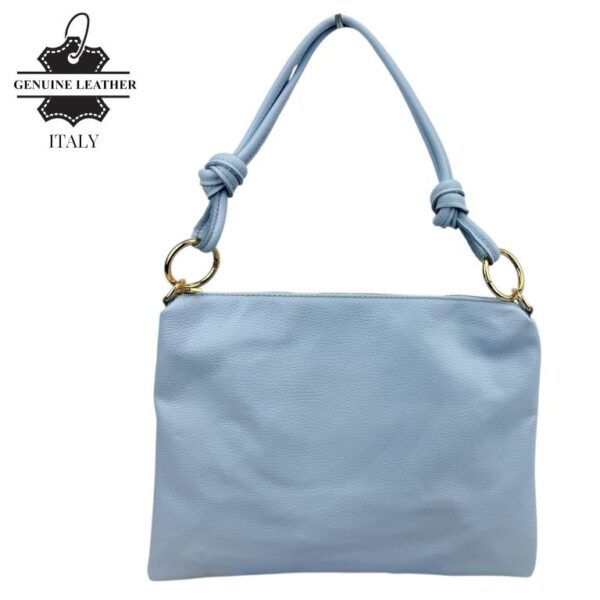 Bolso de Mano en Piel Italiana con Cierre de Cremallera, Bolsillo Interno y Gran Calidad para Mujer - Imagen 2