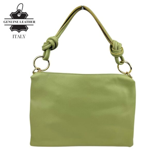 Bolso de Mano en Piel Italiana con Cierre de Cremallera, Bolsillo Interno y Gran Calidad para Mujer - Imagen 6