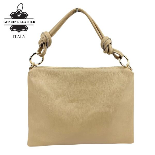 Bolso de Mano en Piel Italiana con Cierre de Cremallera, Bolsillo Interno y Gran Calidad para Mujer - Imagen 5
